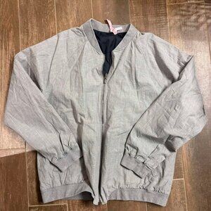 Dunhill L gray bomber jacket